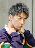 ハーフアップスパイキー