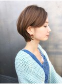 ふんわりショート小顔簡単スタイリングツヤ髪スタイリングS43
