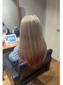 20代30代大人可愛いダブルカラーブリーチハイトーンカラー