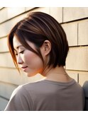 ハイライト×チェスナットブラウン