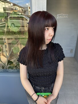 シロ 甲東園店(SHIRO) 【暖色/カラー/レッド/ボルドー/チェリー/カシス/10代/20代】