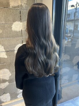 ユニ バイ ミリィ 四日市(uni by mily) 【uni馬場】アッシュグレージュ/髪質改善/ハイパーTOKIO/ロング