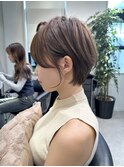 ミニウルフレイヤーカット顔周りカット前髪カットショート/大宮