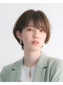 大人ショート 20代30代40代 シアーカラー 前髪