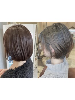ショート,ボブ特化のstylist在籍!小顔×360°美シルエット[茨木/髪質改善/トリートメント/白髪ぼかし/学割]