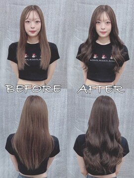 リップ 大阪本店(LIP) 【レミー100%最高級人毛/ロング】シールエクステ60枚