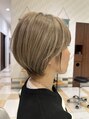 アース いわき店(HAIR&MAKE EARTH)&nbsp;大人可愛いひし形ショートボブ