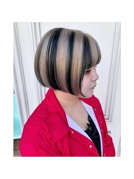 グラスペディア(graspedia) ブロックカラー【広島派手髪】【広島ハイトーンカラー】