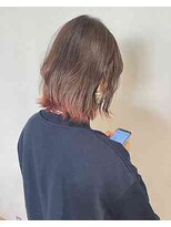 エヌプラスリタ 近鉄八尾(N+lita)&nbsp;黒髪クラゲヘアーオリーブグレー小顔ココアベージュ