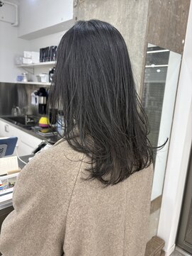 ディジョン 自由ヶ丘(Dijon) 韓国顔まわりレイヤーカットグレージュオリーブベージュブラウン