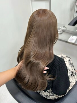 ベレーザシェルト(Beleza scelto) 17597ココアブラウンシャンパンベージュ韓国巻きレイヤーカット