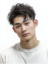 サロンリベルテ(salon Liberte)&nbsp;大人に似合う◎ビジネスツーブロックヘアアップバングツイスパ