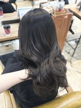 ノットバイベル 大宮(knot by belle) 《Hana》シアーグレージュ/ブリーチなし/黒髪艶カラー/韓国/大宮