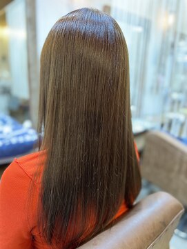 クオリア(QUALIA) ショコラブラウン×縮毛矯正×レイヤーカット/髪質改善 柏