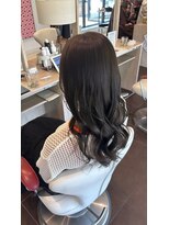 アース 郡山コスモス通り店(HAIR&MAKE EARTH)&nbsp;艶感ダークグレージュロング