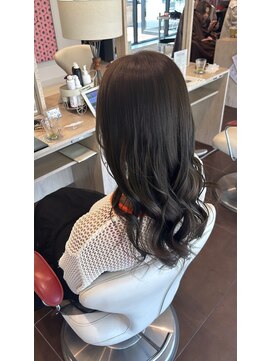 アース 郡山コスモス通り店(HAIR&MAKE EARTH) 艶感ダークグレージュロング