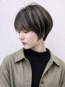 テト(teto) 30代40代大人ナチュラルショート×艶ブラウン