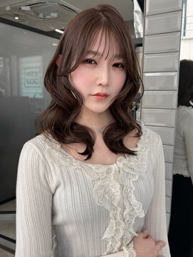 リリー(Lilley) 【稲永麻衣】ミディアムレイヤー+ボブレイヤー+顔周り+韓国ヘア