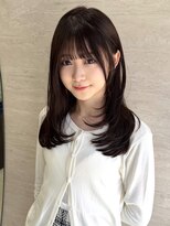 パルス ヨコハマ(PULSE yokohama)&nbsp;顔まわりカットミディアムレイヤー骨格補正横浜