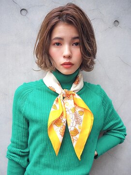 カナン 銀座(CANAAN) 切りっぱなしボブ☆ニュアンスパーマ ラフボブ