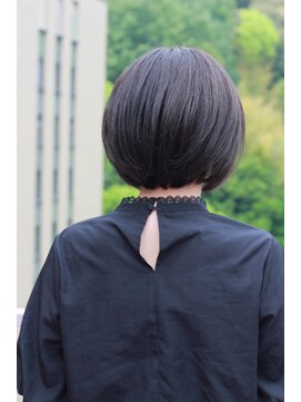 ビアージュ(Viage) 【暗髪だけど透明感はある】まんまるボブ+ブルージュカラー