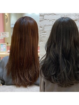 イーハトーヴヘアー(Yehatov) ロング×ダークグレー2