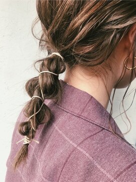 ロイジー(roijir) 【roijir  表参道】柔らかオリーブカラー×簡単アレンジ