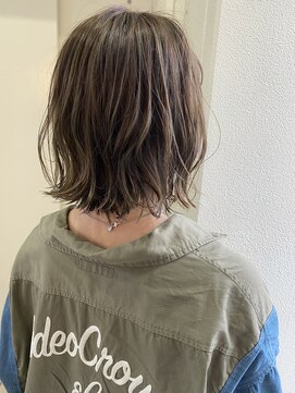 ヘアーデザイン シュシュ(hair design Chou Chou by Yone) 外国人風オリーブグレージュ×ボブレイヤー♪