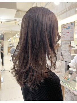 ネオリーブアイム 横浜西口店(Neolive aim) レイヤー×ラベンダーグレージュ