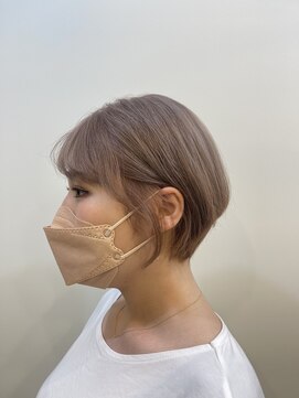 セブンルックス モカ 宇都宮鶴田店(7LOOKS mocha) ピンクベージュ/ひし形ショート