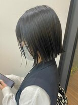 ゲーム 下北沢(GAME)&nbsp;【Thema_下北沢】アッシュブルー×ナチュラルショート_ミニボブ