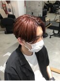 JohnnyMEN中野 ブリーチ無し明るめレッド