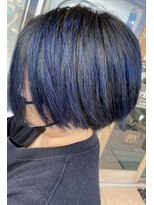 トリニティ(trinity)&nbsp;学生人気☆ブリーチカラー・ブルー・ネイビー[豊見城・糸満]