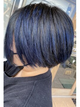 トリニティ(trinity) 学生人気☆ブリーチカラー・ブルー・ネイビー[豊見城・糸満]