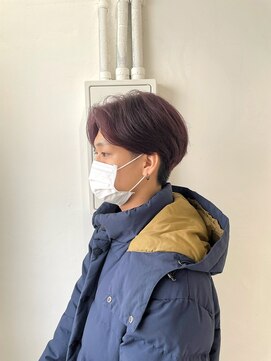 ミュー(Mu) センターパート/くすみパープル