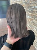 グレージュカラー/シルキーベージュ/斜めバング[千葉駅]