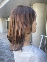 シェル 吉祥寺(shell)&nbsp;グレージュカラー/ボブウルフ/黒髪/ココアベージュ