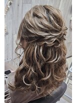 ラピスラズリ(Lapis Lazuli)&nbsp;ハーフアップ　10（ヘアセット専門店　下通　熊本）