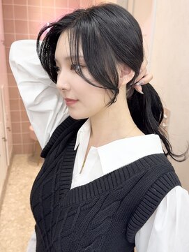 ラルムバイシー 新宿(LARME by Sea) 韓国風顔まわり×くびれヘア【新宿/髪質改善】おくれ毛.レイヤー