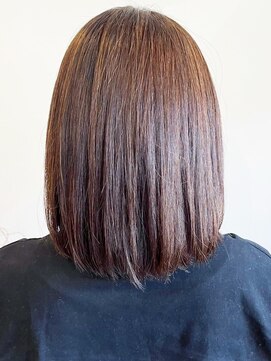 レポヘアー(Repos hair) 20代30代40代大人可愛い髪質改善カラーアッシュブラウン肩ライン