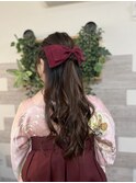 袴着付けとヘアアレンジ【立川/袴着付/立川南/国分寺/立川/袴】