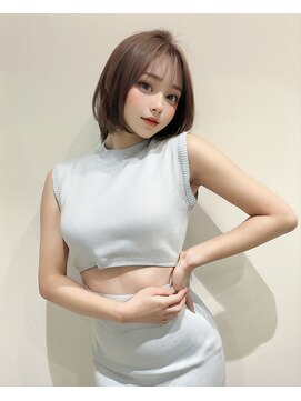 オリジンズヘアーセカンド 守谷店(Origins hair 2nd) ショートボブ×ベージュ系カラー×BYKARTE TR