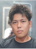 ノーエン(noen)&nbsp;ビジネスショートメンズマッシュツイストパーマツーブロック