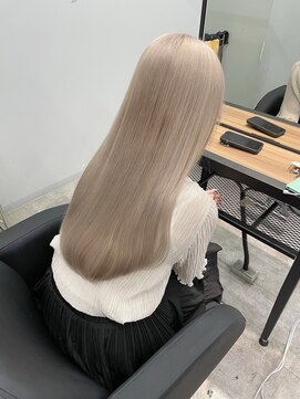 リンドトウキョウ(LINDO TOKYO) ハイトーン/大阪美容室/ミルクティーベージュ/ホワイトブロンド