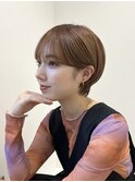 【小顔に見える】顔まわりカット×丸みショート