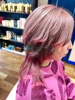 フリーダム 千種店(Freedom)&nbsp;ウルフカット/ピンクベージュ/派手髪/ブリーチ