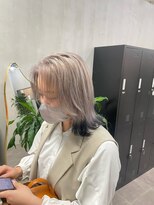 アレンヘアー 梅田店(ALLEN hair)&nbsp;ホワイトベージュ/裾カラー