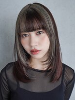 アルバム 銀座(ALBUM GINZA) ロング韓国ヘア顔周りレイヤーおくれ毛_F20908