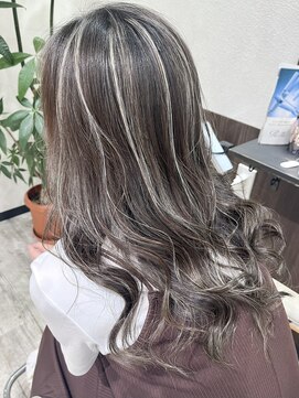 ベルヘアーデザイン 堺東(Belle hair Design) 外国人風ハイライトイルミナカラーグレージュ堺東20代30代40代
