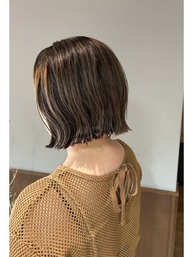 フープ 川越(hoop) デザインカラーがかわいいボブスタイル